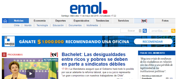 顶级智利新闻网站emol推送钓鱼者开采套件