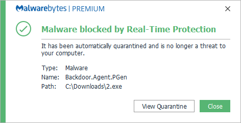 Block Backdoor.agent.pgen